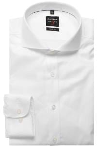 OLYMP Level Five Body Fit Hemd weiss, Faux-uni