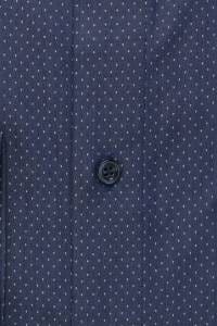 OLYMP Luxor Comfort Fit Hemd marine, Gepunktet