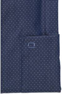 OLYMP Luxor Comfort Fit Hemd marine, Gepunktet
