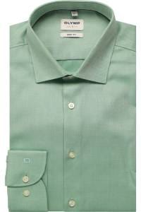 OLYMP Level Five Body Fit Hemd grün, Faux-uni