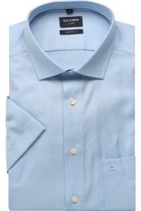 OLYMP Luxor Modern Fit Hemd hellblau, Einfarbig