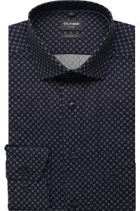 OLYMP Luxor Modern Fit Hemd marine, Bedruckt