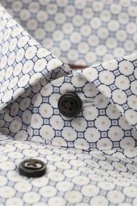 OLYMP Luxor Modern Fit Hemd weiss, Bedruckt