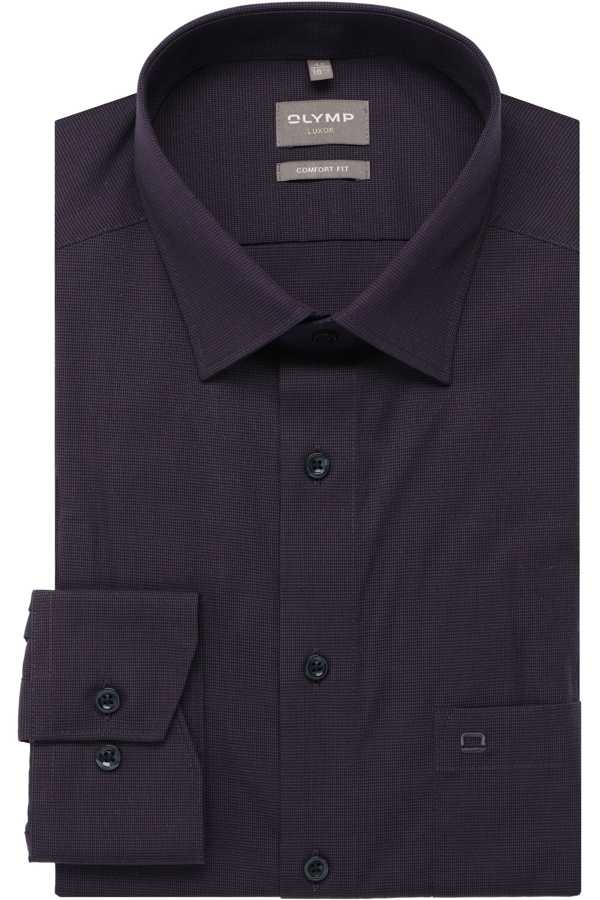 OLYMP Luxor Comfort Fit Hemd violett, Kariert