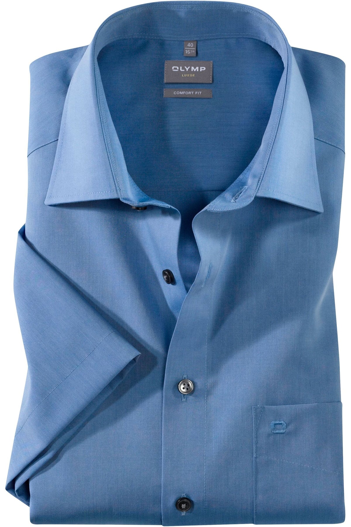 OLYMP Luxor Comfort Fit Hemd blau, Einfarbig