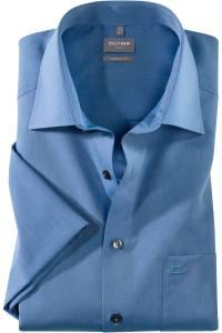 OLYMP Luxor Comfort Fit Hemd blau, Einfarbig