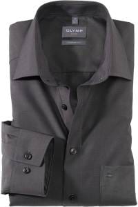 OLYMP Luxor Comfort Fit Hemd anthrazit, Einfarbig