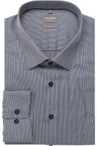 OLYMP Luxor Comfort Fit Hemd marine, Hahnentritt