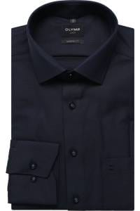 OLYMP Luxor Modern Fit Hemd nachtblau, Faux-uni