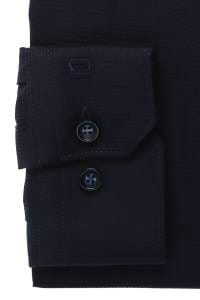 OLYMP No. Six Super Slim Hemd nachtblau, Faux-uni