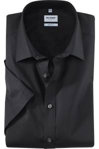 OLYMP Level Five Body Fit Hemd schwarz, Einfarbig