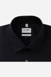 OLYMP Level Five Body Fit Hemd schwarz, Einfarbig