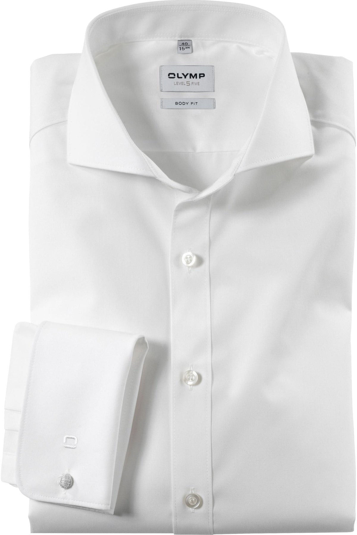 OLYMP Level Five Body Fit Hemd hellbeige, Einfarbig
