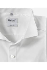 OLYMP Level Five Body Fit Hemd hellbeige, Einfarbig