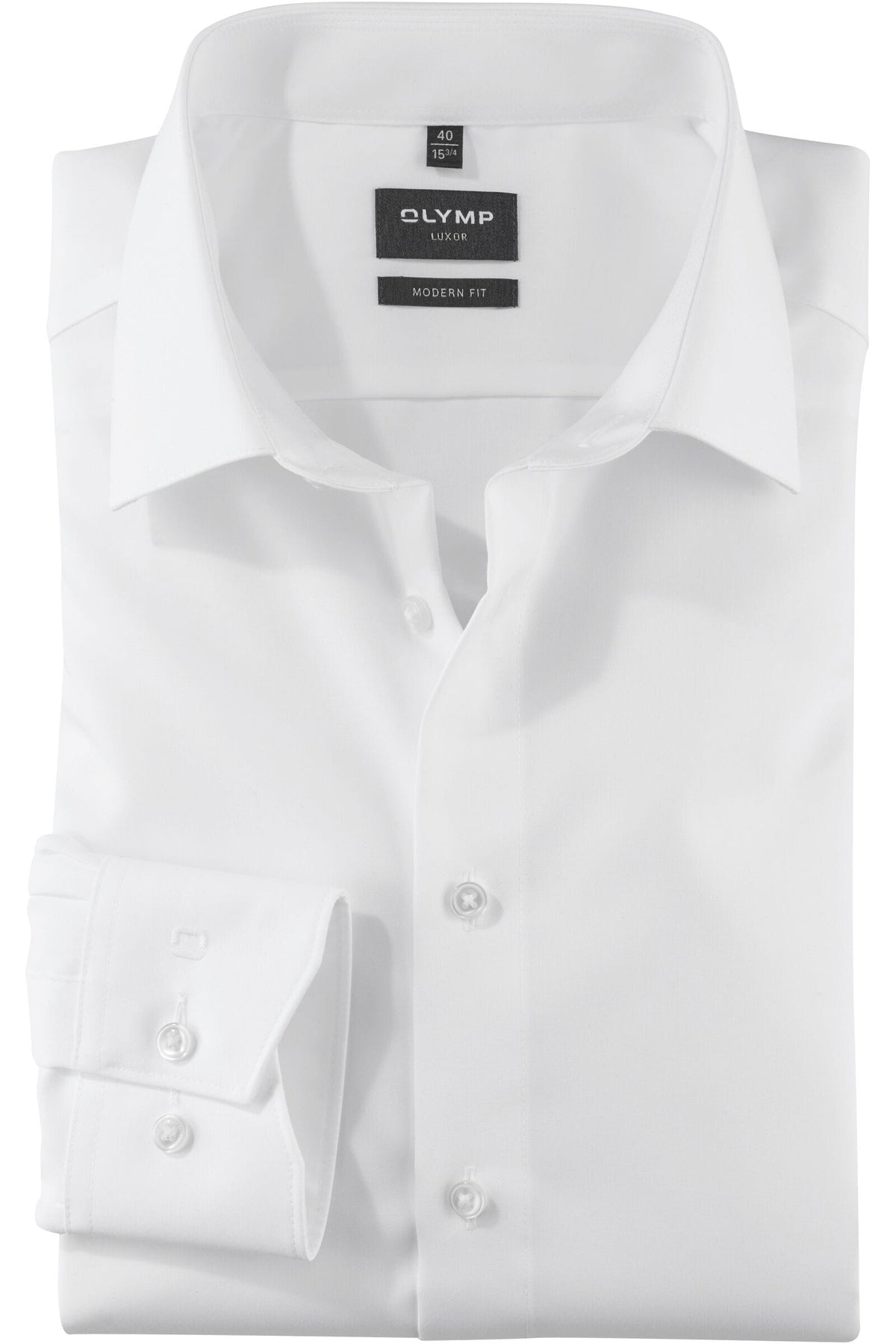 OLYMP Luxor Modern Fit Hemd weiss, Einfarbig