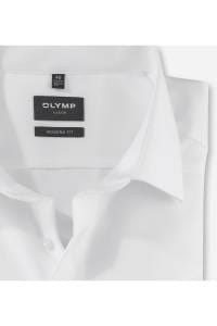 OLYMP Luxor Modern Fit Hemd weiss, Einfarbig