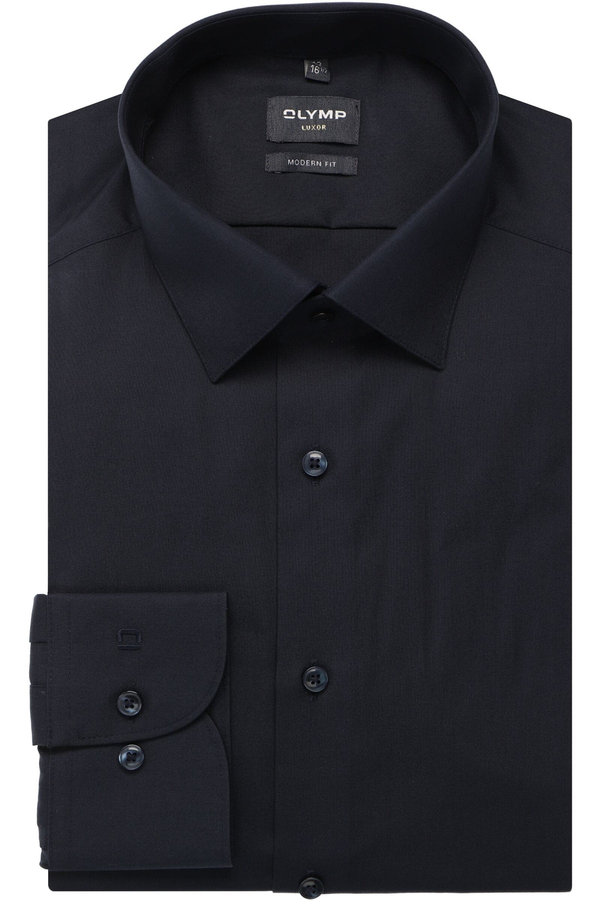 OLYMP Luxor Modern Fit Hemd marine, Einfarbig