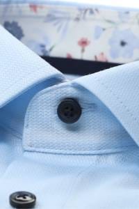 OLYMP Luxor Modern Fit Hemd bleu, Faux-uni