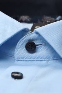OLYMP Luxor Modern Fit Hemd bleu, Faux-uni