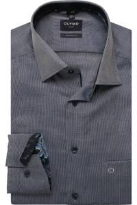 OLYMP Luxor Modern Fit Hemd marine, Faux-uni