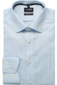 OLYMP Luxor Modern Fit Hemd bleu, Gestreift