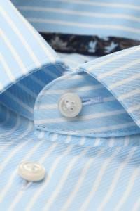 OLYMP Luxor Modern Fit Hemd bleu, Gestreift