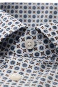 OLYMP Luxor Modern Fit Hemd blau/weiss, Bedruckt