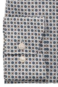 OLYMP Luxor Modern Fit Hemd blau/weiss, Bedruckt