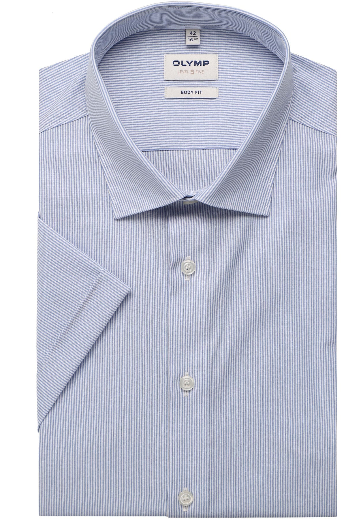 OLYMP Level Five Body Fit Hemd bleu, Gestreift