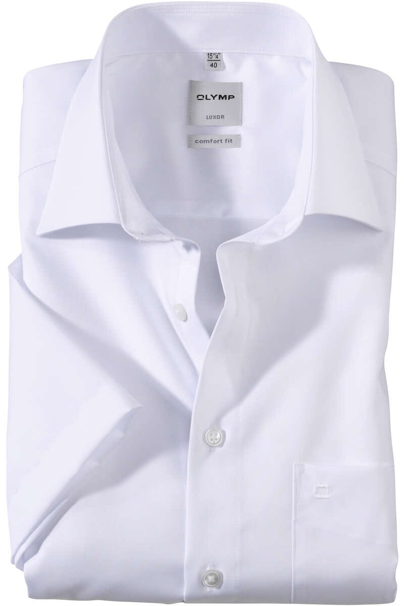 OLYMP Luxor Comfort Fit Hemd weiss, Einfarbig