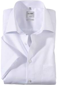 OLYMP Luxor Comfort Fit Hemd weiss, Einfarbig