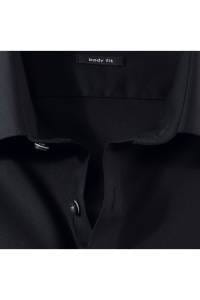 OLYMP Level Five Body Fit Hemd schwarz, Einfarbig