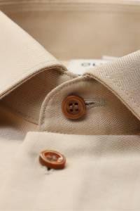 OLYMP Level Five Body Fit Hemd beige, Einfarbig