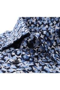 OLYMP Tendenz Modern Fit Hemd bleu/weiss, Gemustert