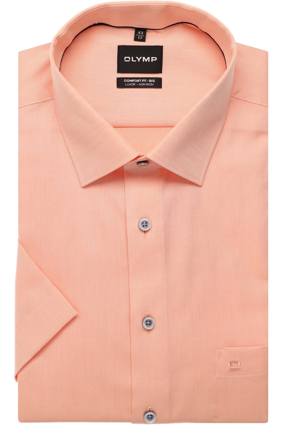 OLYMP Luxor Comfort Fit Big & Tall Hemd orange, Faux-uni