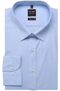 OLYMP Level Five Body Fit Hemd hellblau, Einfarbig