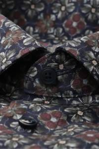 OLYMP Luxor Comfort Fit Hemd marine, Bedruckt
