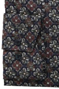 OLYMP Luxor Comfort Fit Hemd marine, Bedruckt
