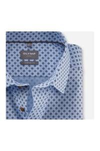 OLYMP Luxor Comfort Fit Hemd bleu, Bedruckt