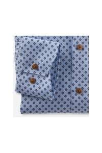 OLYMP Luxor Comfort Fit Hemd bleu, Bedruckt