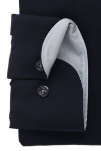 OLYMP Luxor Modern Fit Hemd marine, Einfarbig
