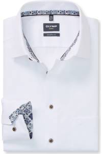 OLYMP Luxor Modern Fit Hemd weiss, Faux-uni