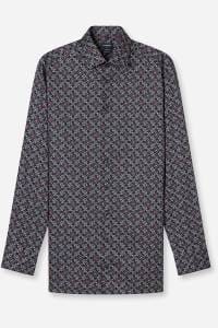 OLYMP Luxor Modern Fit Hemd marine, Bedruckt