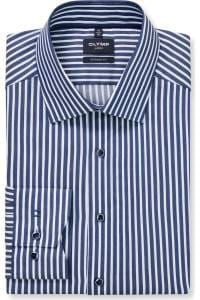 OLYMP Luxor Modern Fit Hemd marine, Gestreift