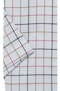 OLYMP Luxor Modern Fit Jerseyhemd blau, Kariert