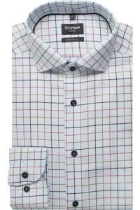 OLYMP Luxor Modern Fit Hemd blau, Kariert