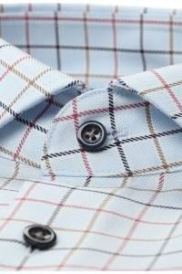 OLYMP Luxor Modern Fit Hemd blau, Kariert