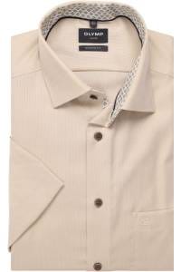 OLYMP Luxor Modern Fit Hemd beige, Einfarbig