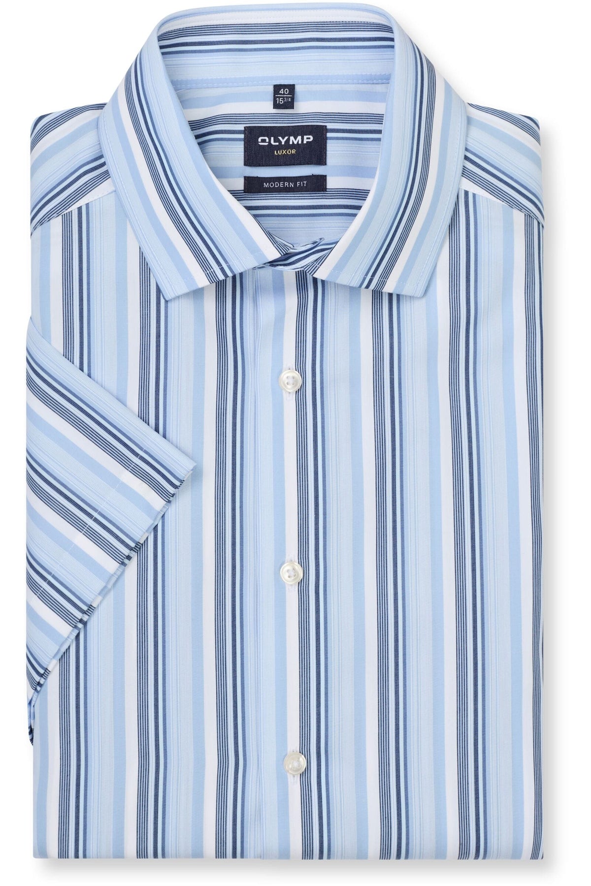 OLYMP Luxor Modern Fit Hemd blau, Gestreift