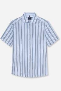 OLYMP Luxor Modern Fit Hemd blau, Gestreift